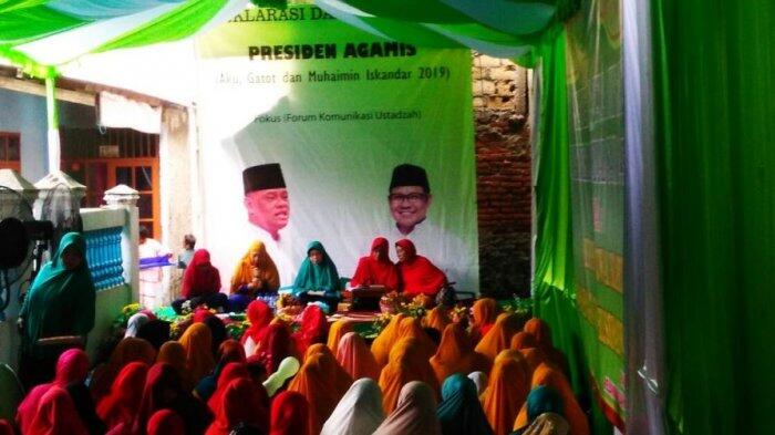 Forum Komunikasi Ustazah Deklarasikan Pasangan Gatot-Cak Imin di Pilpres 2019