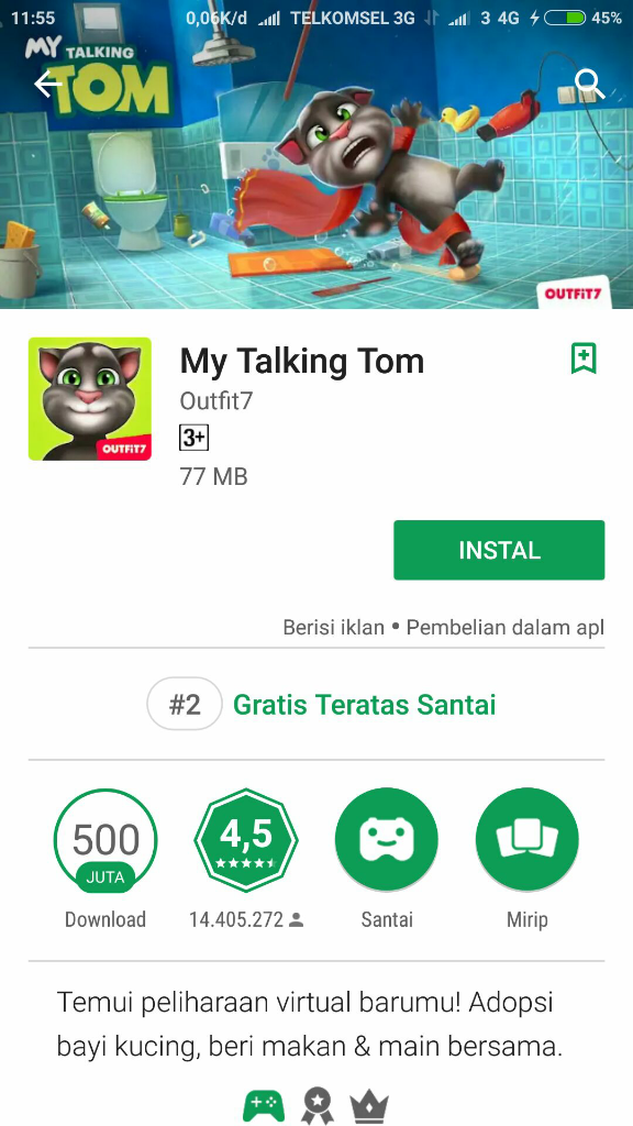 Game-game Android yang Paling Banyak di Download Dan Rating Tinggi