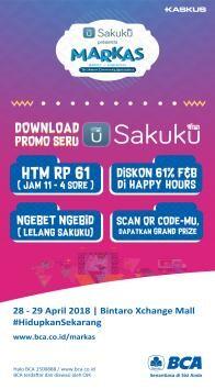 Nikmati Tiket Masuk MARKAS 2018 Cuma Rp61,- Lewat SAKUKU Gan! 