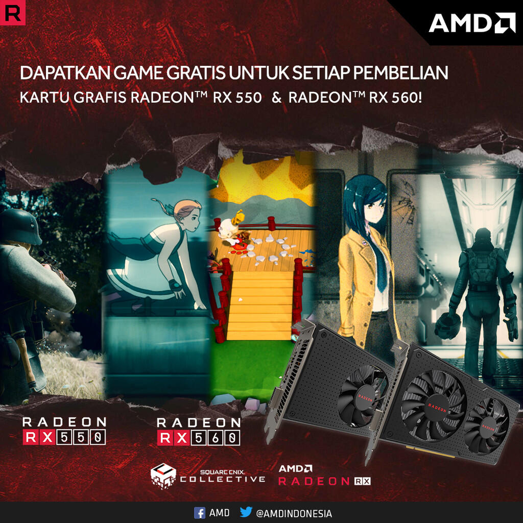 Ini Dia Beragam Keuntungan Gunakan Kartu Grafis Radeon RX 550 &amp; RX 560!