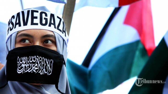 KSPI Lakukan Aksi Solidaritas untuk Palestina di Kedubes Amerika Serikat