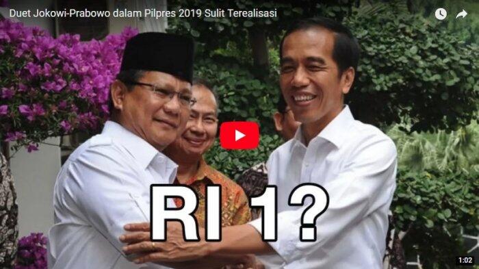 Duet Jokowi-Prabowo dalam Pilpres 2019 Sulit Terealisasi, Mengapa?