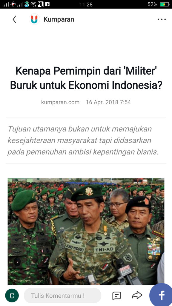 Kenapa Pemimpin dari 'Militer' Buruk untuk Ekonomi Indonesia?