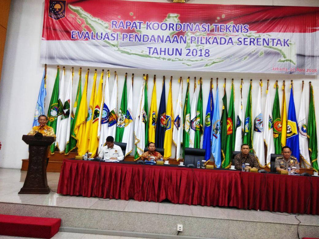 Kemendagri Gelar Rapat Teknis Evaluasi Pendanaan Pilkada 2018