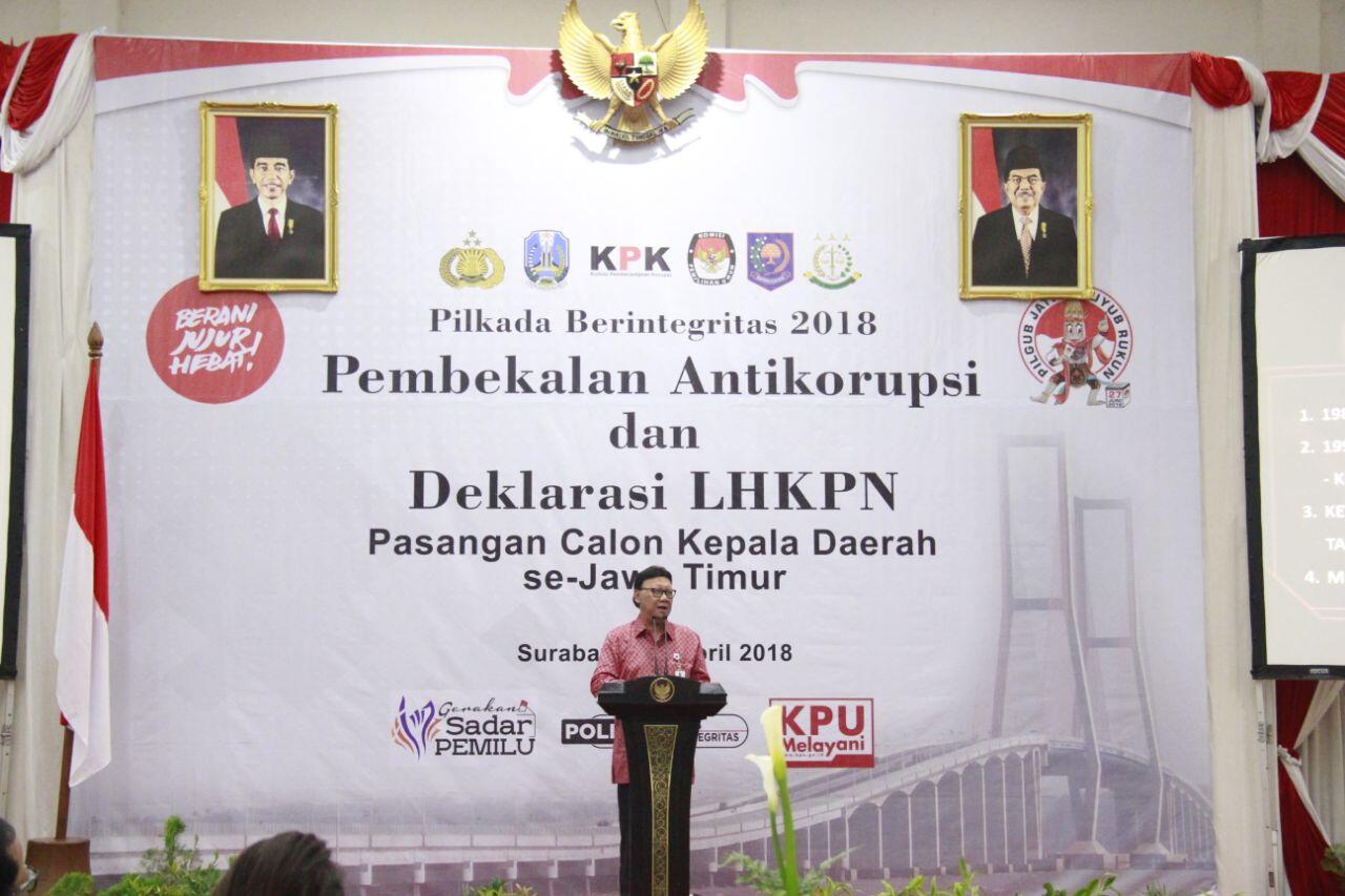 Calon Kepala Daerah Diingatkan Jauhi Praktek Korupsi Sekecil Apapun