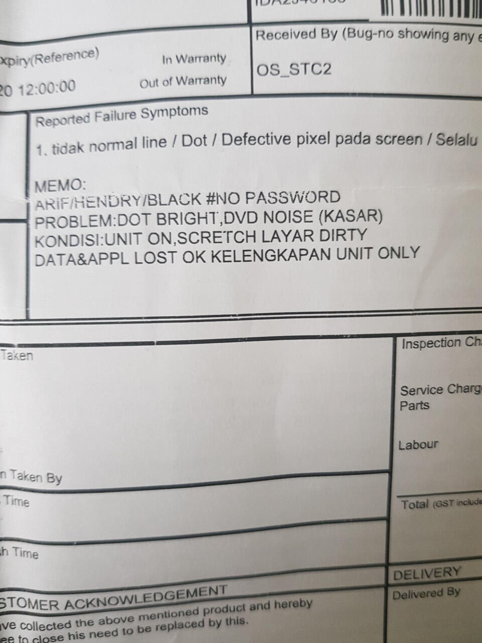kecewa beli laptop asus di toko BJJ ambasador