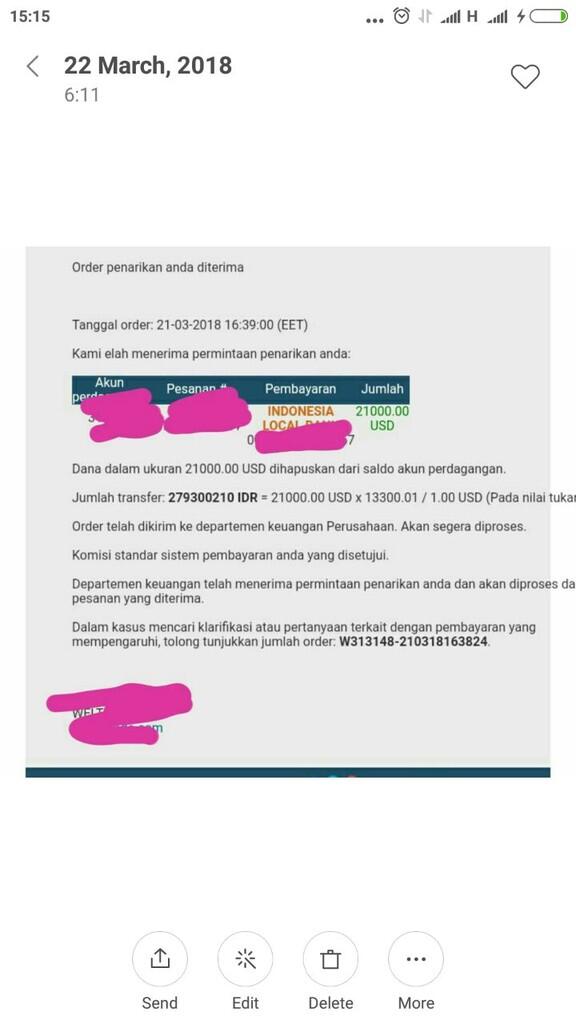 KERJASAMA INVESTASI REAL FOREX SISTEM BAGI HASIL PERMINGGU 10%. BUKTI TERLAMPIR