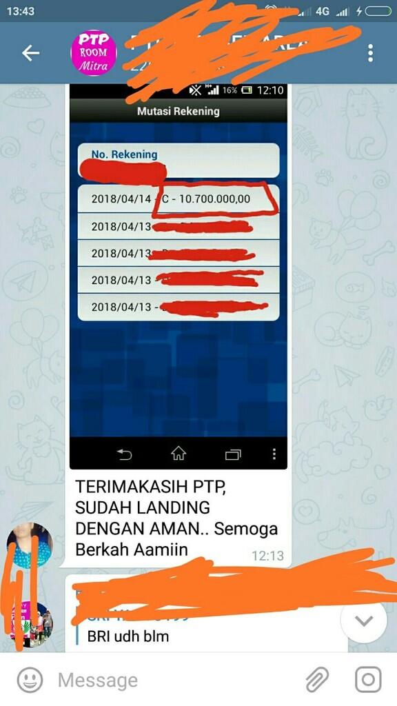KERJASAMA INVESTASI REAL FOREX SISTEM BAGI HASIL PERMINGGU 10%. BUKTI TERLAMPIR