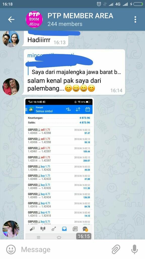 KERJASAMA INVESTASI REAL FOREX SISTEM BAGI HASIL PERMINGGU 10%. BUKTI TERLAMPIR