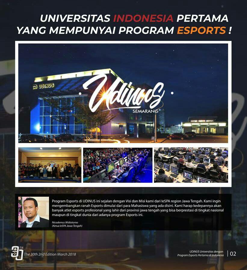 UDINUS ! Universitas Pertama dengan Program Esports di Indonesia.