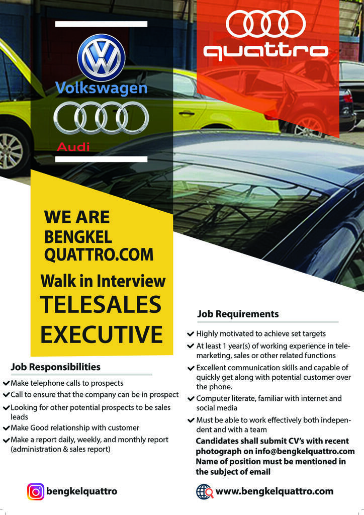 Walk in Interwiew Telesales at Jakarta Selatan