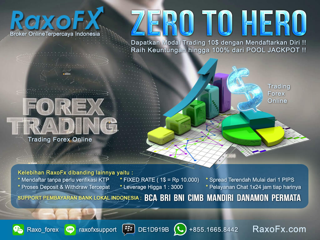 RaxoFx Broker Forex Terpercaya. **Modal Trading 10 Tanpa Deposit