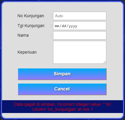 Bantu cara membuat auto-increment pada navicat