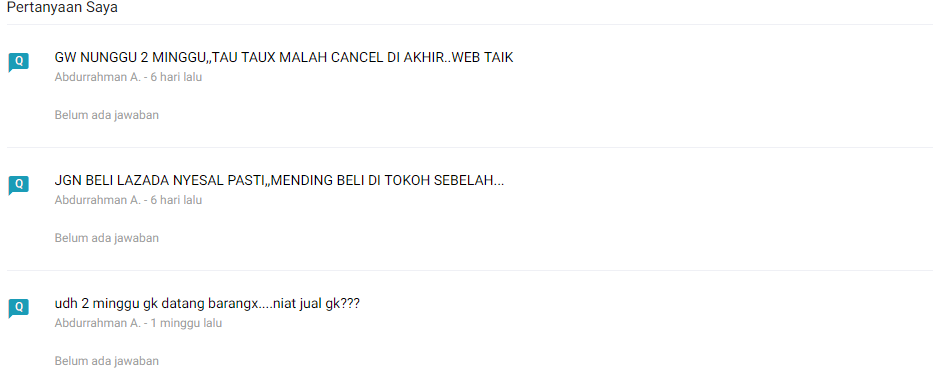 Pengalaman beli di situs toko online Lazada...Apesss gan!!!