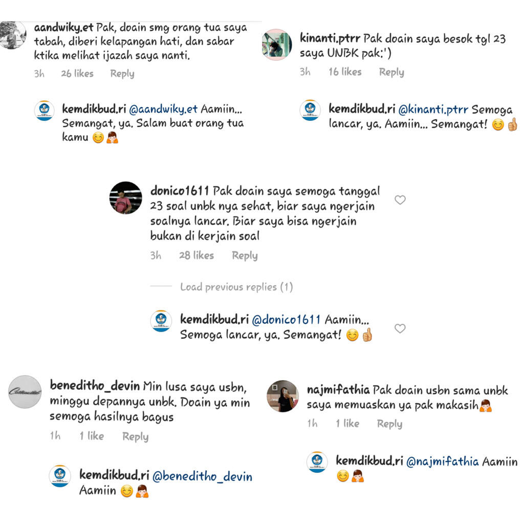Pasca UNBK Komentar Bijak Admin Instagram Kemdikbud RI Tuai Pujian