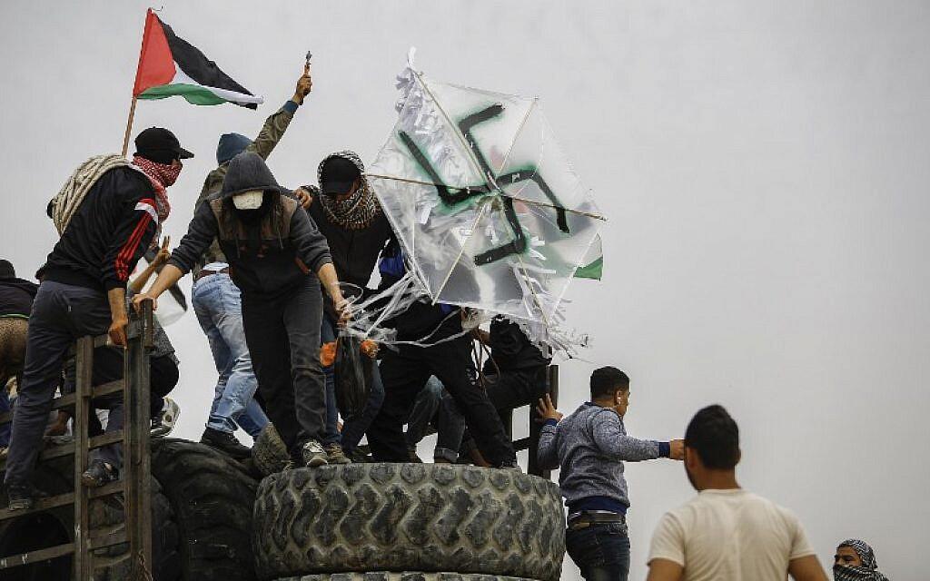  IDF: Hamas flies swastika-adorned kite carrying firebomb into Israel