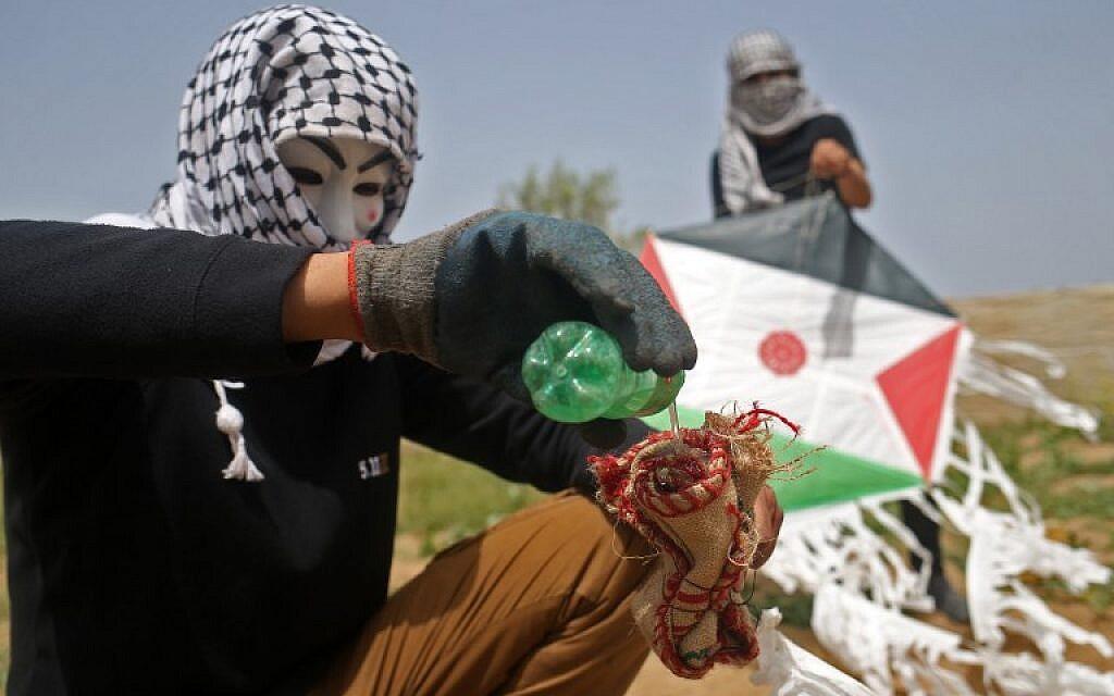  IDF: Hamas flies swastika-adorned kite carrying firebomb into Israel