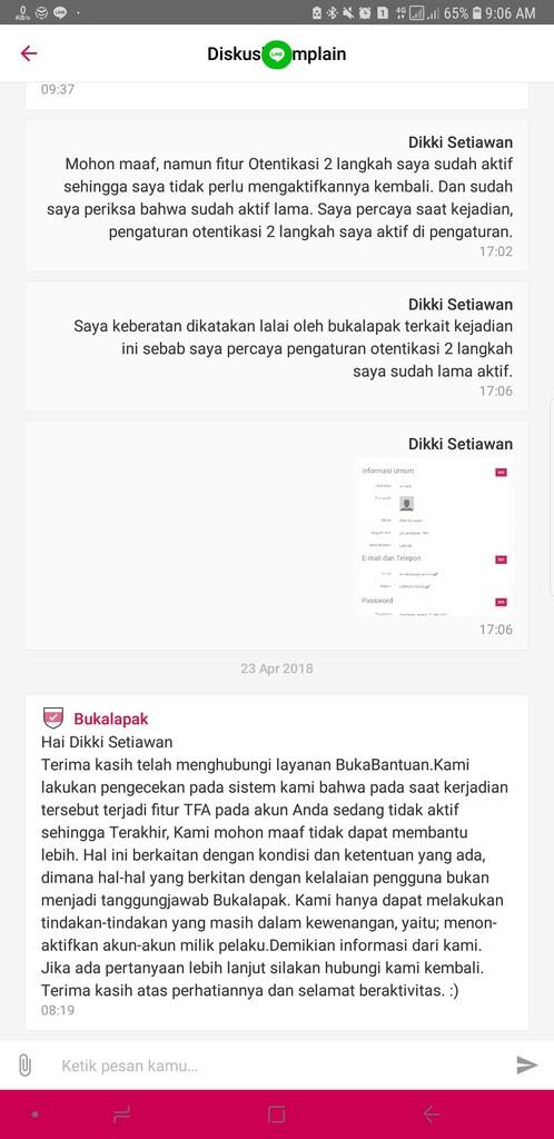 HATI HATI MENGGUNAKAN AKUN UNTUK SIMPAN SALDO DI BUKADOMPET BUKALAPAK