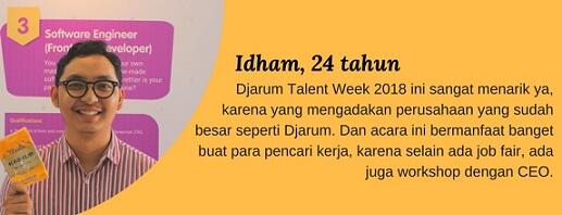 Djarum Talent Week 2018, Mewujudkan Pekerjaan Impian Anak Milenial