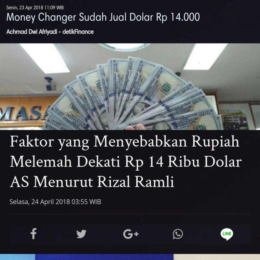 Waspadai Krisis Moneter akibat Pelemahan Rupiah