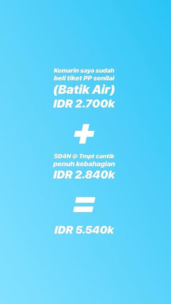 TRIP MURAH WAE-LBJ 19-23 SEPT 2018