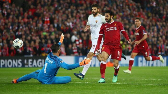Laga Sengit Liverpool Vs AS Roma Sempat Terhenti Karena Hakim Garis