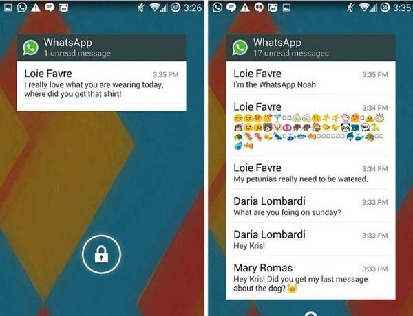 Ini Trik Baca Chat Whatsapp Tanpa Buka Appsnya