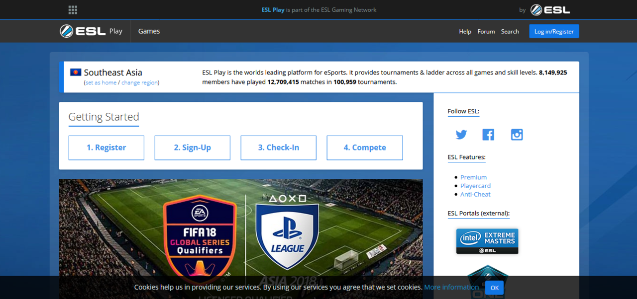 Top 4 Web untuk ikut Turnamen eSpsort Secara Gratis