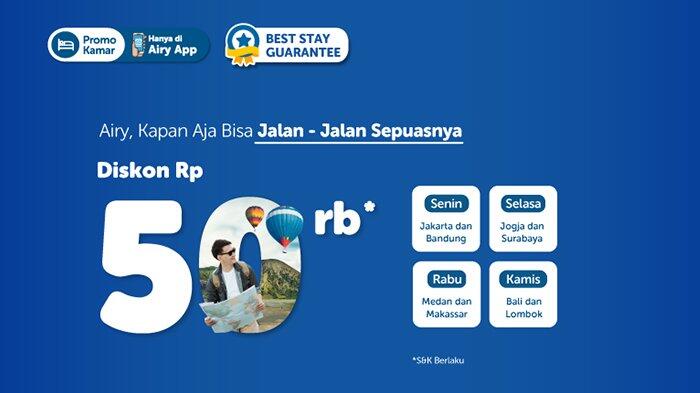 Airy Rooms Hadirkan Promo Diskon Kamar di Kota-kota Besar Indonesia