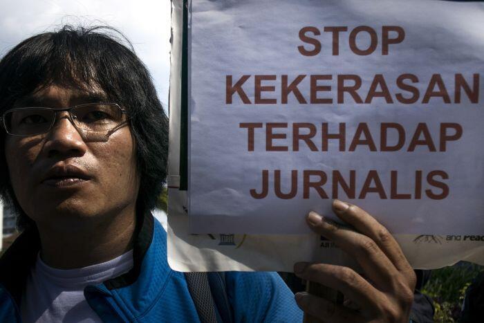 Kebebasan pers di Indonesia masih buruk