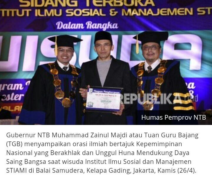 Konsep Kepemimpinan Ideal Menurut TGB