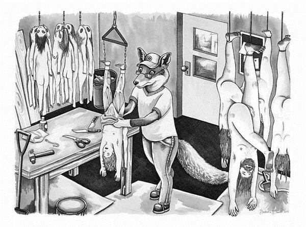Ilustrasi Mengerikan Jika Posisi Manusia Menjadi Hewan