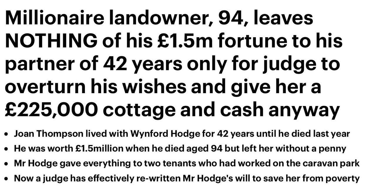 Pria Ini Warisankan Rp28 M ke Orang Lain Ketimbang ke Istrinya Sendiri