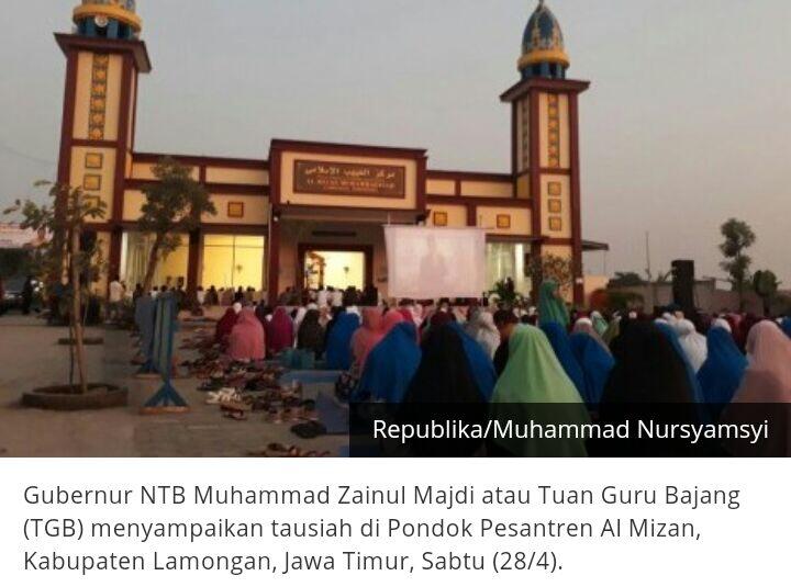 Ceramah di Lamongan, TGB Didoakan Jadi Pemimpin Indonesia