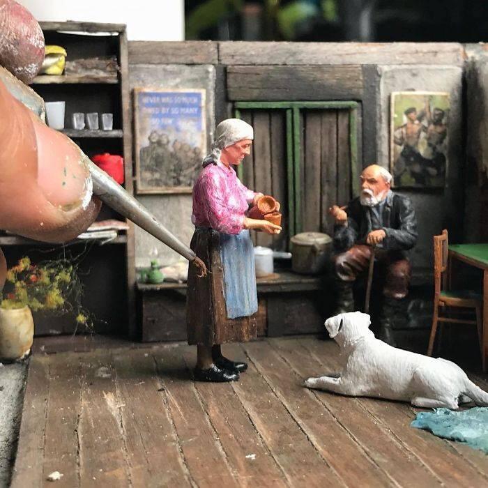 Rindu Suasana Masa Kecil, Pria Ini Membuat Diorama Kota Zaman Dulu. Detailnya Mantap!