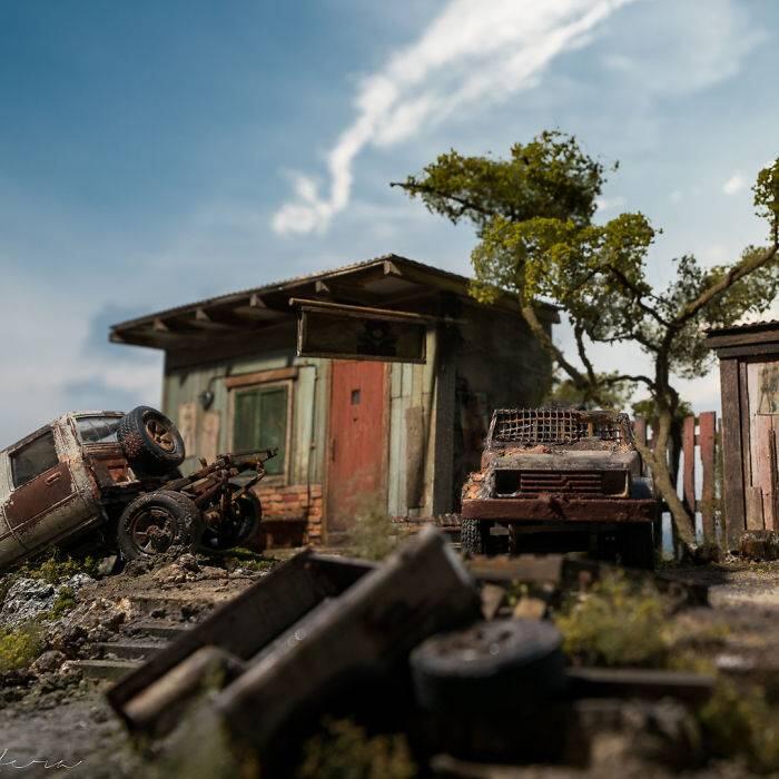 Rindu Suasana Masa Kecil, Pria Ini Membuat Diorama Kota Zaman Dulu. Detailnya Mantap!