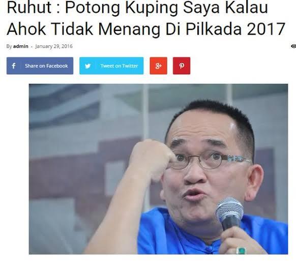 Ruhut Pakai Seragam PDIP, Warganet: Selamat Bang, Jangan Lupa Siapkan Pelampung
