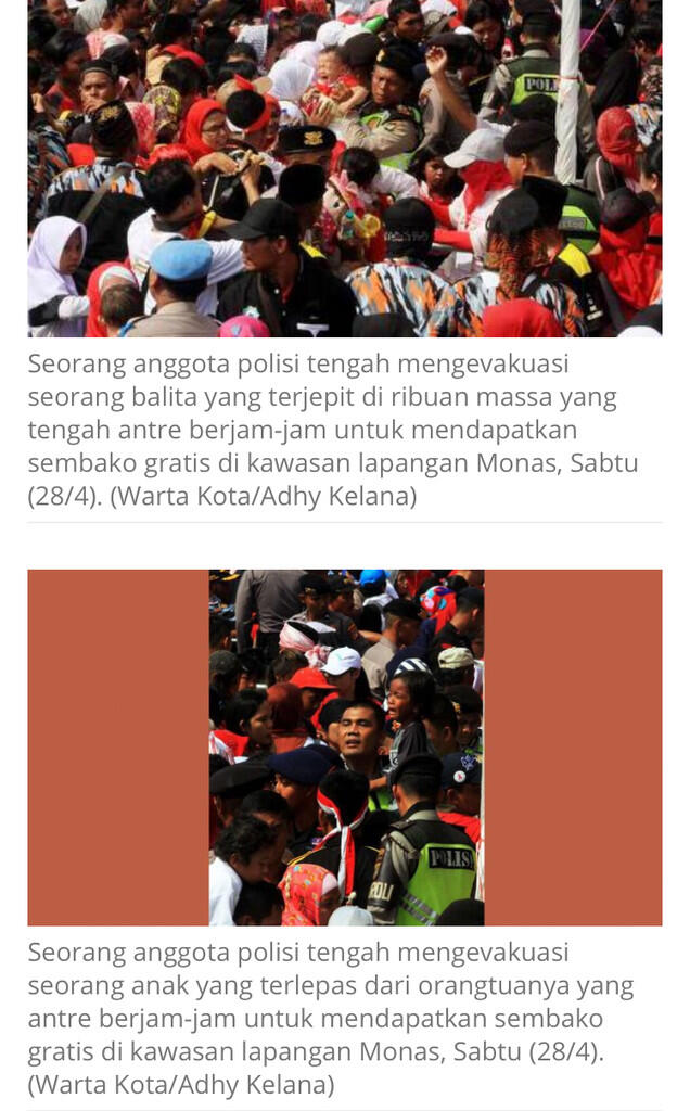 BERITA FOTO: Beginilah Penampakan Antre Sembako yang Bikin Pingsan