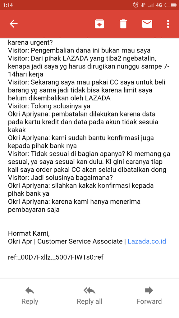 Refund LAZADA merugikan 