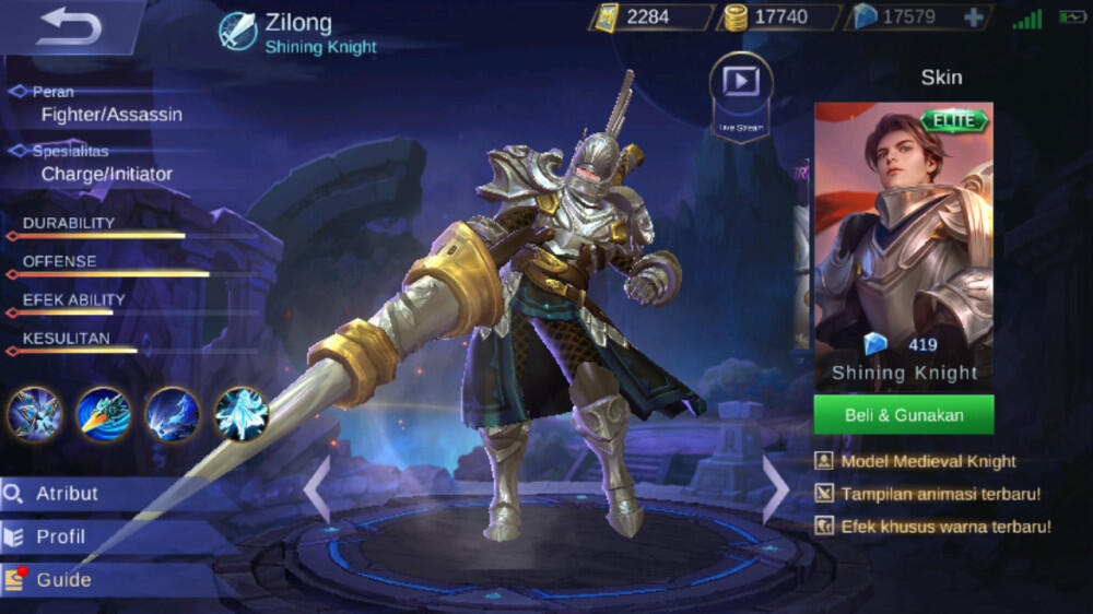 Skin Hero Mobile Legend Yang Serasi Bila Dijadikan Squad.
