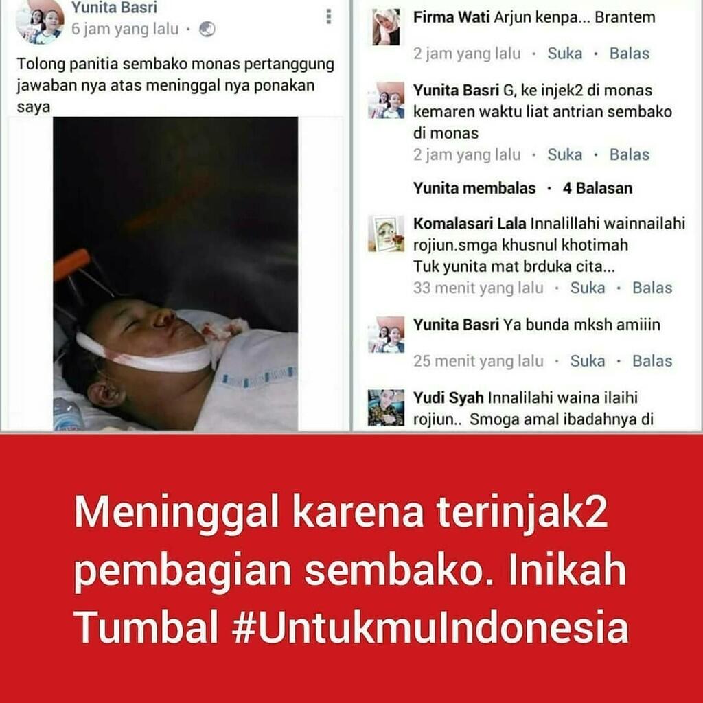 Banyak Peserta Kecewa Acara Pembagian Sembako Gratis Tdak Tahunya Dijadikan pengemis 