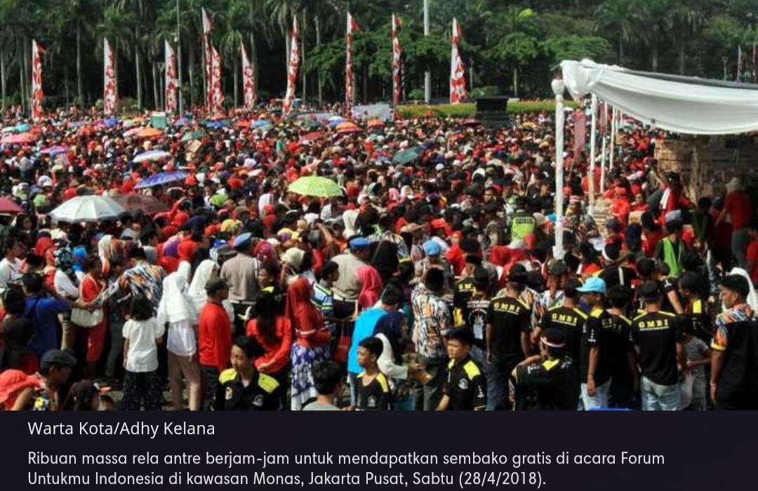 Antre Sembako di Monas, Rizki Meninggal Dunia Setelah Terdorong dan Terinjak