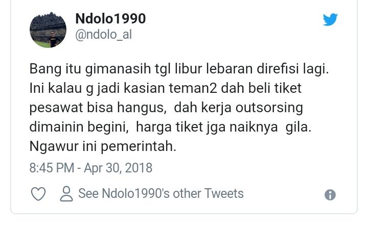 Netizen Kesal Pemerintah Masih Galau Soal Libur Lebaran