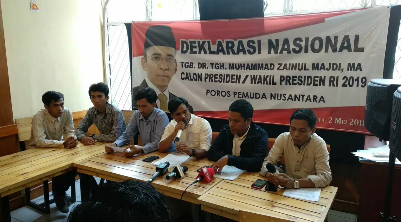 Kelompok Pemuda Ini Deklarasikan Dukung TGB Maju di Pilpres 2019