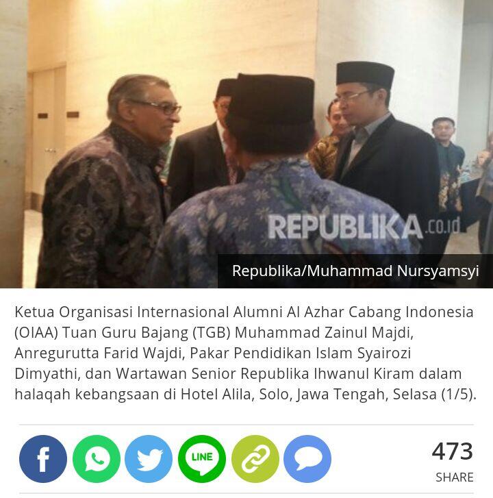 TGB: Polarisasi tak Baik untuk Indonesia