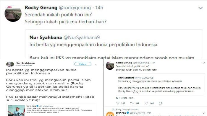 PKS Dihina Usai Undang Dirinya, Rocky Gerung: Serendah Inikah Politik Hari Ini?