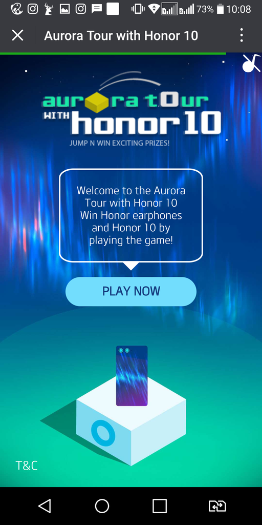 Latih Kesabaran Kamu, Dengan Mainkan Game Aurora Tour With Honor 10 YUK !!!