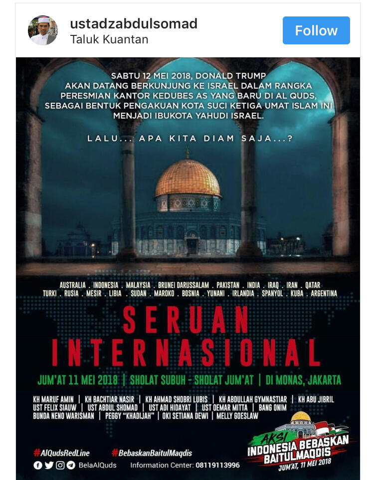 Ustaz Abdul Somad Bantah Akan Hadiri Aksi Massa di Kawasan Monas Jakarta,