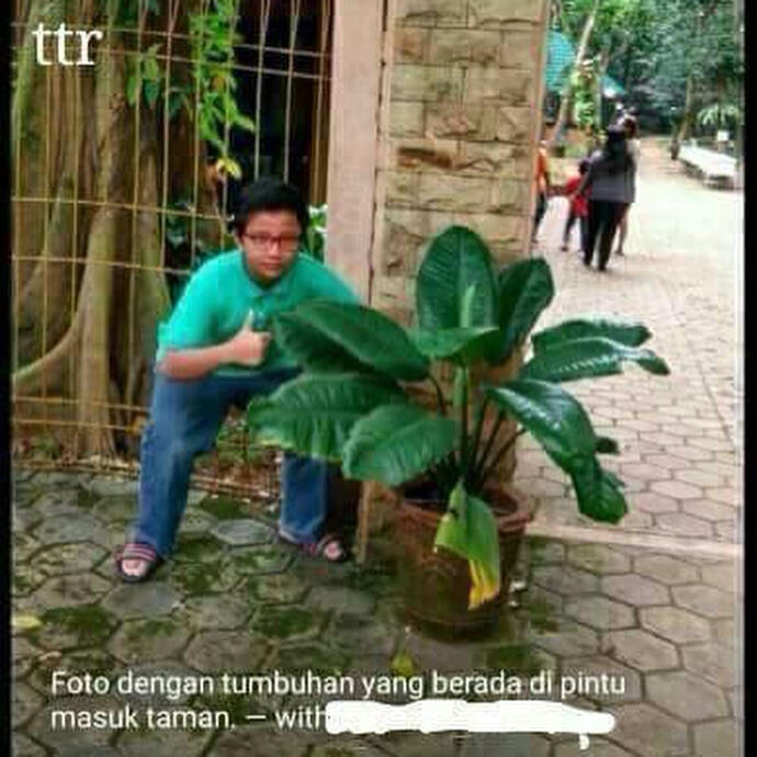 Bocah ini gaya jempol dekat benda tak penting, 10 fotonya konyol abis
