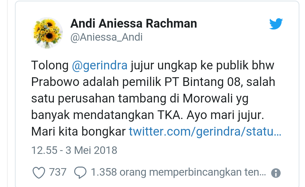 Viral Isu Perusahaan Prabowo Pekerjakan TKA, Gerindra: Itu Bohong!